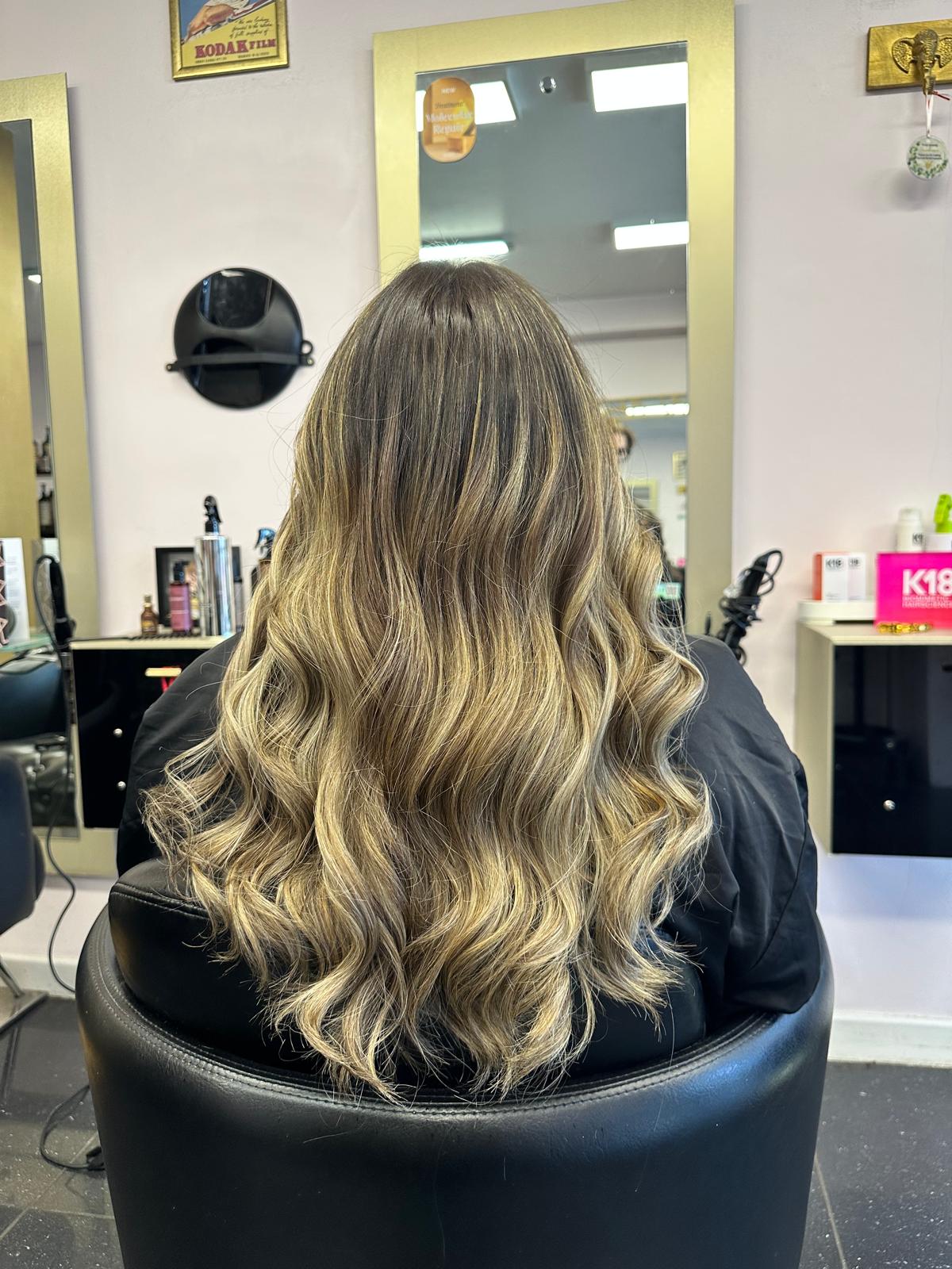 Hair styling work 10